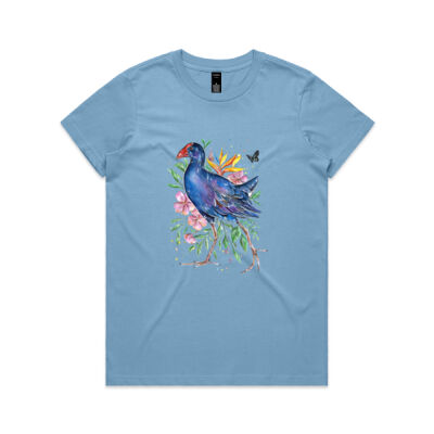 Garden Pukeko - Womens Maple Tee Thumbnail