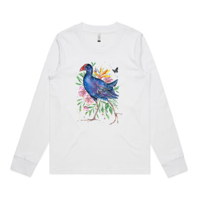 Garden Pukeko - Womens Dice Longsleeve Tee Thumbnail