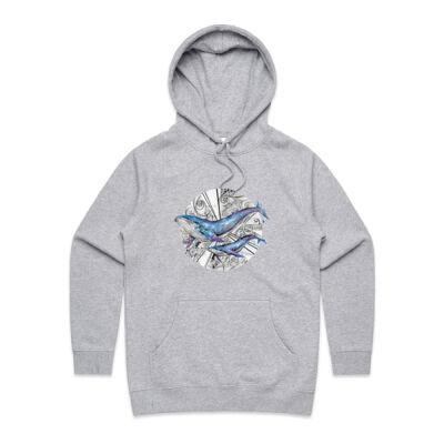Galaxy Whales - Womens Supply Hood Thumbnail