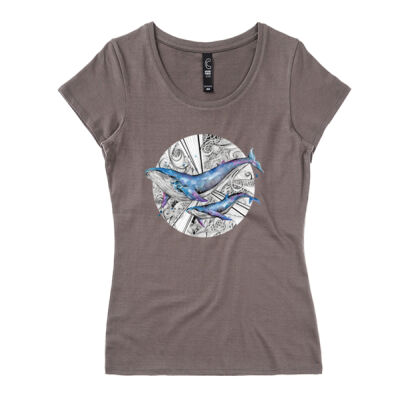 Galaxy Whales - Womens Icon Tee Thumbnail