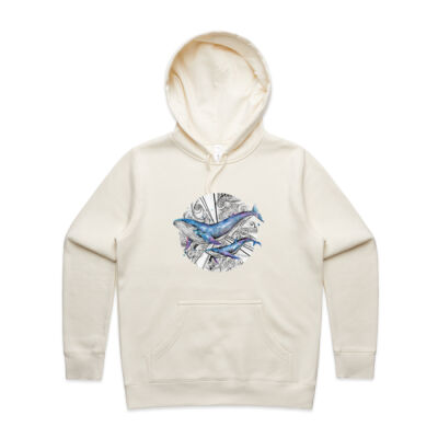 Galaxy Whales - Womens Stencil Hood Thumbnail