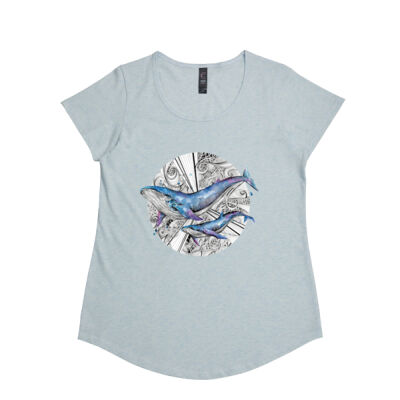 Galaxy Whales - Womens Stacy Tee Thumbnail