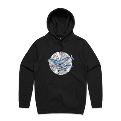 Galaxy Whales - Mens Stencil Hoodie Thumbnail