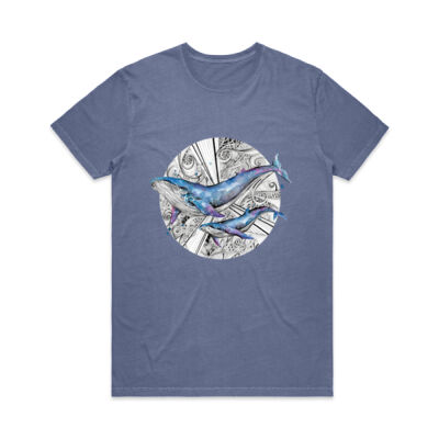 Galaxy Whales - Mens Faded Tee Thumbnail