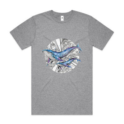 Galaxy Whales - Mens Block T shirt Thumbnail