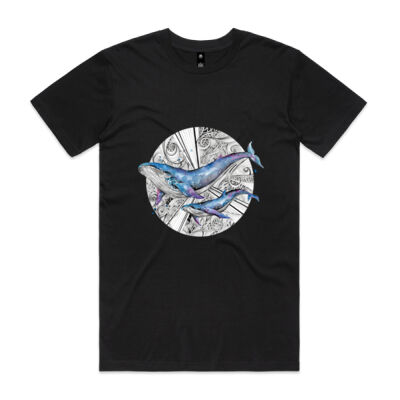 Galaxy Whales - Mens Staple T shirt Thumbnail