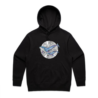Galaxy Whales - Mens Heavy Hood Thumbnail