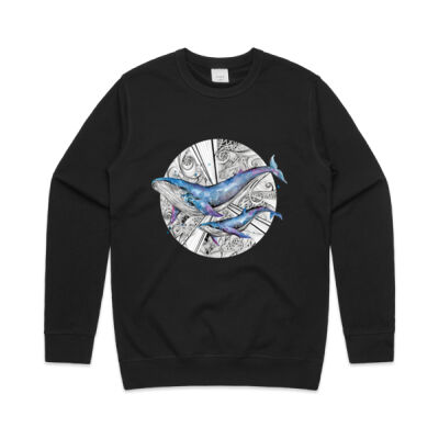 Galaxy Whales - Mens Premium Crew Thumbnail