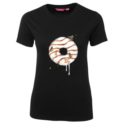 Honey Bee Donut - Ladies Tee Thumbnail