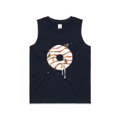 Honey Bee Donut - Kids Barnard Tank Thumbnail