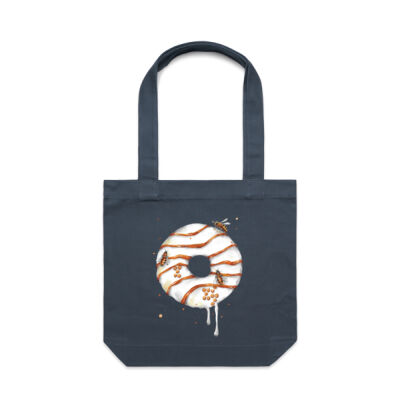 Honey Bee Donut - Carrie Tote Bag  Thumbnail