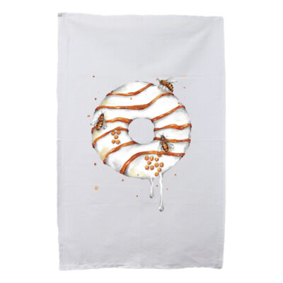 Honey Bee Donut - Tea Towel Thumbnail