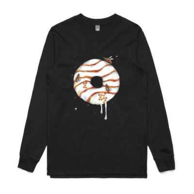 Honey Bee Donut - Mens Base Longsleeve Tee Thumbnail