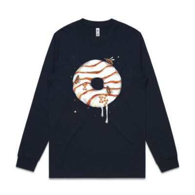 Honey Bee Donut - Mens General Long Sleeve Tee Thumbnail