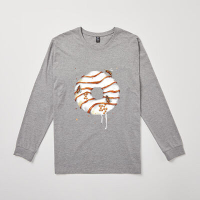 Honey Bee Donut - Mens Kelvin Long Sleeve Tee Thumbnail