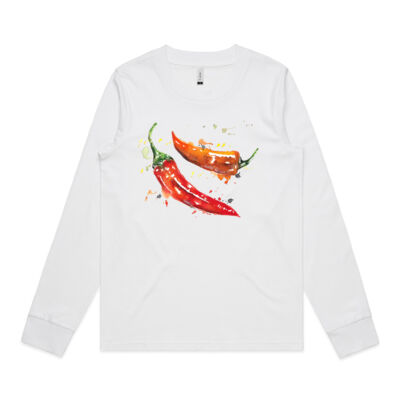 Chillies - Womens Dice Longsleeve Tee Thumbnail