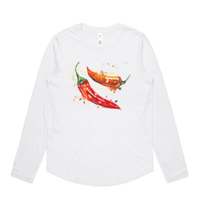 Chillies - Womens Curve Longsleeve Tee Thumbnail