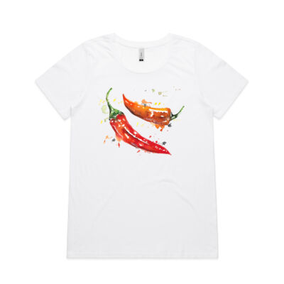 Chillies - Womens Shallow Scoop Tee Thumbnail