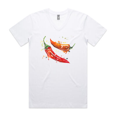 Chillies - Mens Tarmac V Neck Tee Thumbnail