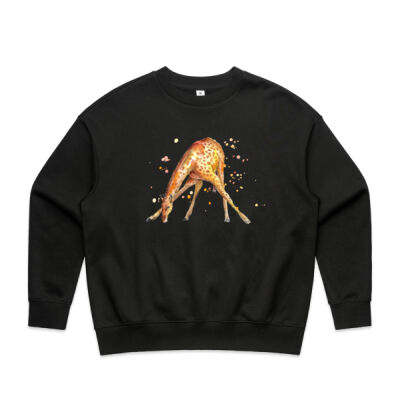 Awkward Giraffe - Womens Heavy Crew Thumbnail