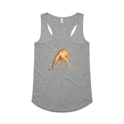Awkward Giraffe - Womens Yes Racerback Singlet Thumbnail