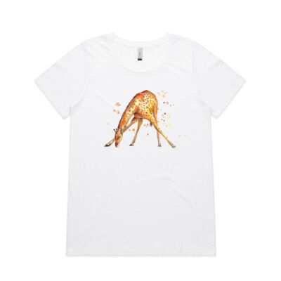 Awkward Giraffe - Womens Shallow Scoop Tee Thumbnail