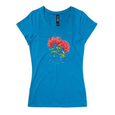 Pohutukawa flowers - Womens Icon Tee Thumbnail