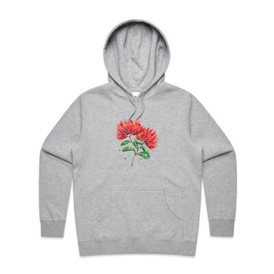 Pohutukawa flowers - Womens Stencil Hood Thumbnail