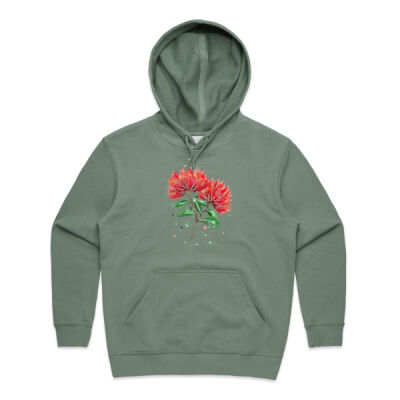 Pohutukawa flowers - Womens Premium Hood Thumbnail