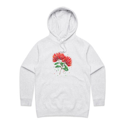 Pohutukawa flowers - Womens Supply Hood Thumbnail