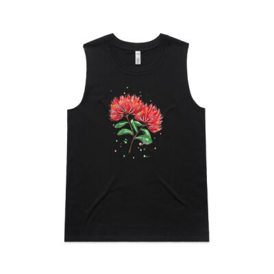 Pohutukawa flowers - Womens Upside Tank Thumbnail