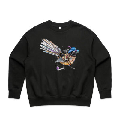 Steampunk Fantail - Womens Heavy Crew Thumbnail