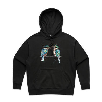 Pondering Kingfishers - Womens Heavy Hood Thumbnail
