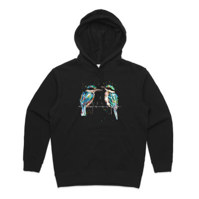 Pondering Kingfishers - Womens Premium Hood Thumbnail