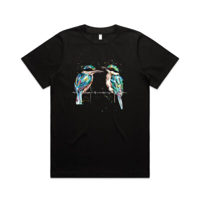Pondering Kingfishers - Womens Heavy Tee Thumbnail