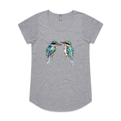 Pondering Kingfishers - Womens Mali Tee Thumbnail