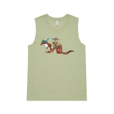 Steampunk Stoat - Womens Upside Tank Thumbnail