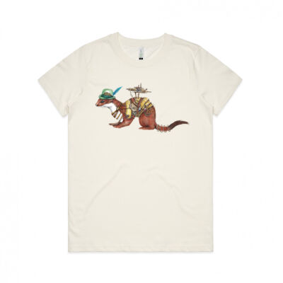 Steampunk Stoat - Womens Maple Organic Tee Thumbnail