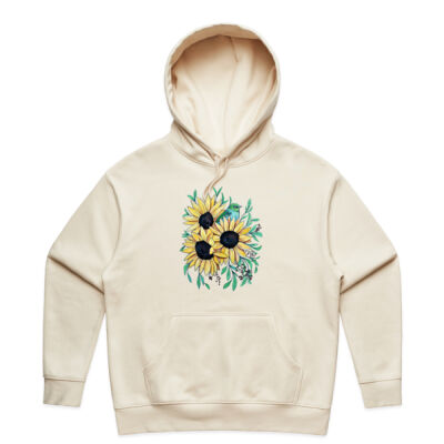 Sunflowers and Waxeye - Womens Heavy Hood Thumbnail