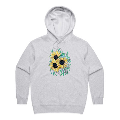 Sunflowers and Waxeye - Womens Premium Hood Thumbnail