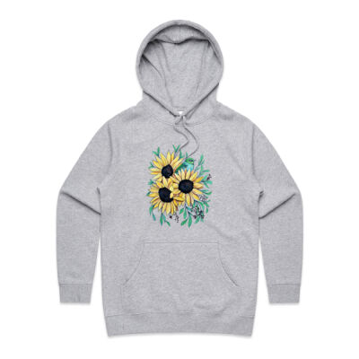 Sunflowers and Waxeye - Womens Supply Hood Thumbnail