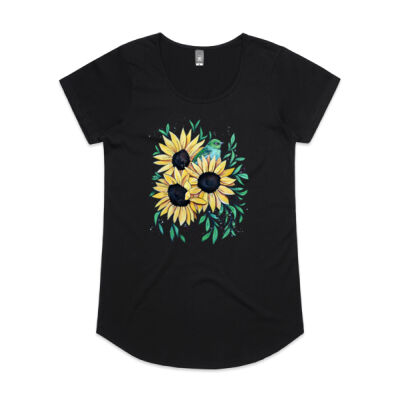 Sunflowers and Waxeye - Womens Mali Tee Thumbnail