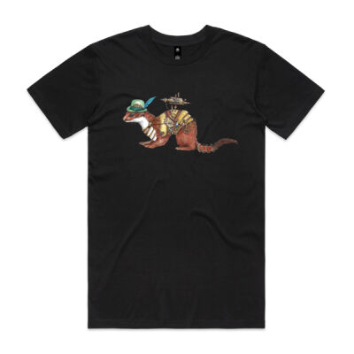 Steampunk Stoat - Mens Staple T shirt Thumbnail