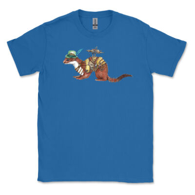 Steampunk Stoat - Mens Softstyle T-Shirt Thumbnail