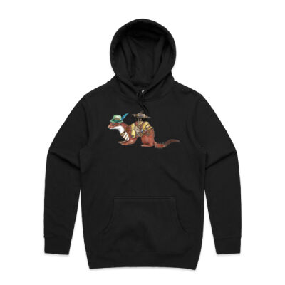 Steampunk Stoat - Mens Stencil Hoodie Thumbnail