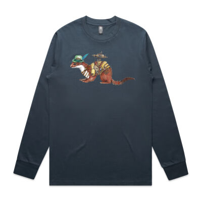 Steampunk Stoat - Mens Classic Long Sleeved Tee Thumbnail