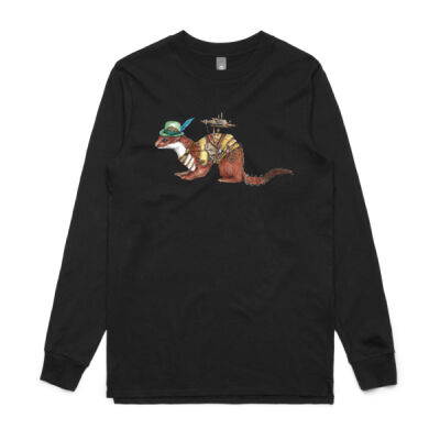 Steampunk Stoat - Mens Base Longsleeve Tee Thumbnail