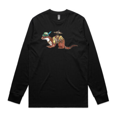 Steampunk Stoat - Mens Staple Longsleeve Tee Thumbnail
