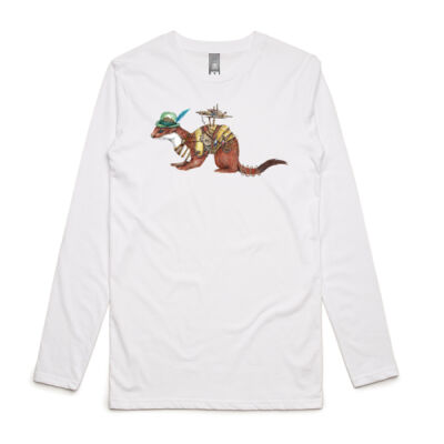 Steampunk Stoat - Mens Ink Longsleeve Tee Thumbnail
