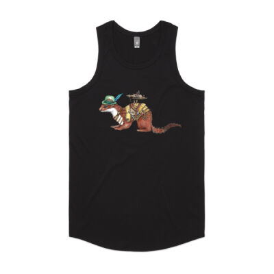 Steampunk Stoat - Mens Authentic Singlet Thumbnail